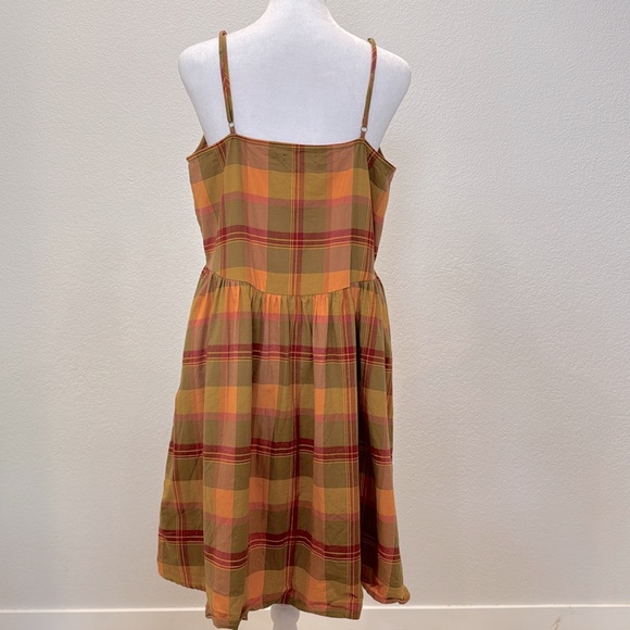 Madewell women’s stripped skater spaghetti strap dress size medium - Picture 4 of 7